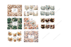 Flowers Mega Clipart Bundle, Floral Clipart, Huge Bundle Product Image 3