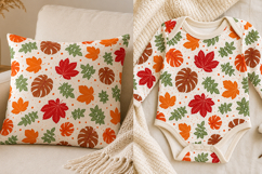 Autumn Leaves Seamless Pattern PNG Product Image 3