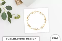 Watercolor Autumn wreath png Product Image 3