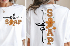 Oh Snap Gingerbread Christmas PNG, Oh Snap PNG, Christmas Product Image 3