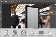 Billboard Train Station Mockup Product Image 2