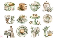 Pastel Winter Tea Party Clipart Product Image 3