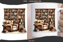 Book nook png design for T-shirts Product Image 3