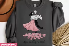 Love is all you need PNG, Retro Valentines Sublimatio PNG Product Image 3