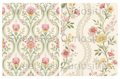 Flowers, Paper, Shabby Chic, Papers, Junk Journal Product Image 3