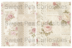 Shabby Chic, Flowers, Papers, Junk Journal Product Image 3