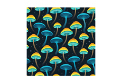 Mushroom Wedding Bliss Digital Paper, Seamless Pattern Product Image 3
