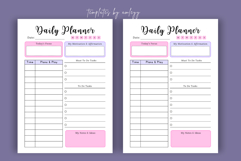 Aesthetic Daily Planner Template for Canva | Editable PDF &amp; Product Image 3