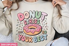 Donut stress PNG, Teachers Testing Day PNG Product Image 3