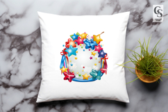 Colorful Balloon Star Frame Clipart Sublimation PNG Product Image 3