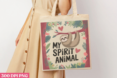 My Spirit Animal PNG, Sloth Sublimation PNG Product Image 3