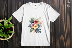 Watercolor Tropical Flower Clipart Sublimation PNG Product Image 3