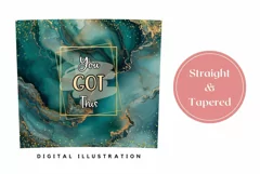 Marble Tumbler Wrap Design, You Got This Tumbler Template Product Image 3
