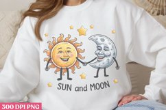 Sun And Moon PNG, Sun and Moon Sublimation PNG Product Image 3