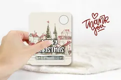 Cartoon Christmas Town Money Card, Christmas Gift Card Product Image 3