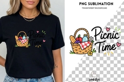 Picnic Time PNG | Cute Summer Picnic Design | Picnic Basket Product Image 3