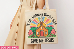 In The Morning When PNG, Retro Church Sublimation PNG Product Image 1