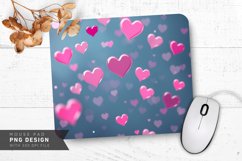 Heart Bubbles Mouse Pad PNG Design Product Image 1