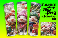 CUSTOM 20oz Tumbler Template for Gifts , Cute Xmas Product Image 1