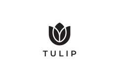 Tulip flower logo design vector template Product Image 3