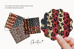 Seamless Cottagecore Patriotic Leopard Print Digital Paper Product Image 3