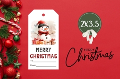 Cartoon Christmas Snowman Gift Tags Printable Product Image 3