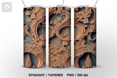 3d Wooden 4 Tumbler wraps, 20 oz Tumbler Wraps Product Image 3