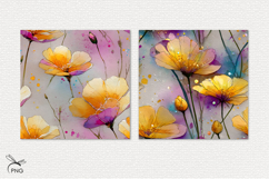 Spring flowers digital paper, background clipart Product Image 3
