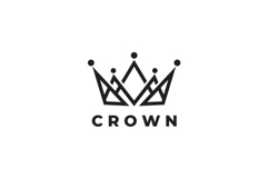 Abstract Crown Logo Design Vector Illustration Product Image 3