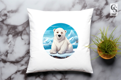 Cute Polar Bear Winter Clipart Sublimation PNG Product Image 3