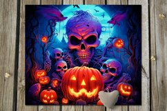 Bright Halloween | 7 Skinny tumbler sublimation designs, JPG Product Image 3