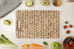 Jute Stitch Knitted Cutting Boards sublimation Design Product Image 3