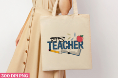 TEACHER PNG, Sunflower Sublimation PNG Product Image 3