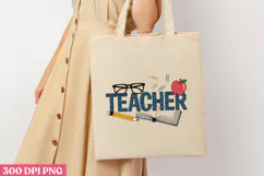 TEACHER PNG, Sunflower Sublimation PNG Product Image 3