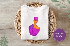 Hand Drawn Halloween Love Poison Bottle Illustration Product Image 3