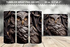 3D Owl Tumbler Sublimation Bundle - 3D Owl Tumbler Wrap Product Image 4