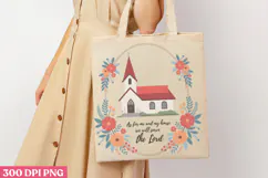 As for me and my house, PNG, Retro Church Sublimation Product Image 3