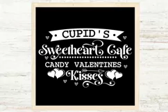 Cupid's sweetheart cafe candy valentines kisses SVG Product Image 3
