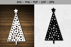 Christmas Tree For Paper Cut Template SVG Product Image 1