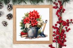 Watercolor Christmas Farm Clipart Product Image 3