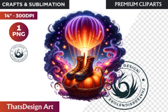 Halloween Character Boots - Spooky Gothic Clipart PNG Product Image 1