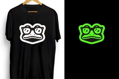 Cool Frog with Sunglasses Vector Silhouette Product Image 2