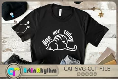 Nope not today Svg, Cat Svg, Black Cat Svg, Cute Cat Svg Product Image 3
