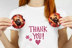 French Bulldog Car Coaster Design, Cute Bulldog Sublimation Product Image 3