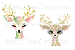 Christmas, Reindeer, Ephemera, PNG, Clipart, Junk Journal Product Image 3