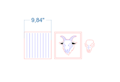 Halloween Goat Skull SVG laser cut file for Glowforge Product Image 3