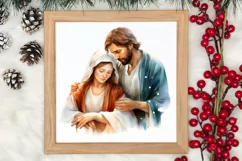Christmas Nativity Watercolor Clipart, Christmas PNG Product Image 3