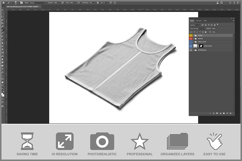 Tank Top Isometric View Product Image 2