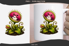 Cute halloween venus flytrap png design for T-shirts Product Image 3