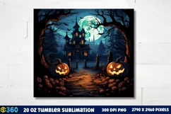 Halloween Tumbler Sublimation Wraps, Tumbler Halloween Product Image 3
